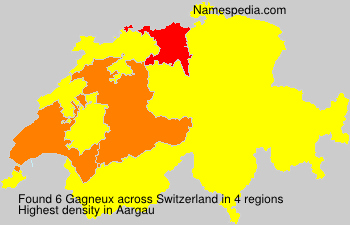 Surname Gagneux in Switzerland Surname Gagneux in Switzerland