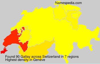 Surname Gallay in Switzerland Surname Gallay in Switzerland