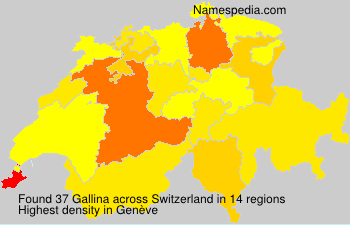 Surname Gallina in Switzerland Surname Gallina in Switzerland