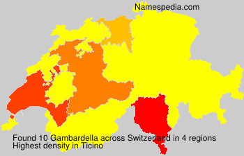 Surname Gambardella in Switzerland Surname Gambardella in Switzerland