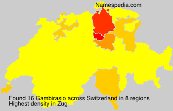 Surname Gambirasio in Switzerland Surname Gambirasio in Switzerland