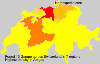 Surname Gampp in Switzerland Surname Gampp in Switzerland