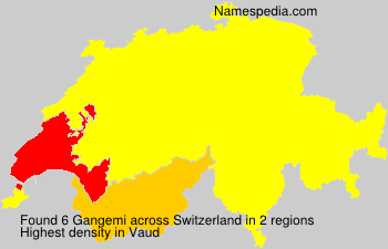 Surname Gangemi in Switzerland Surname Gangemi in Switzerland