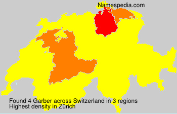 Surname Garber in Switzerland Surname Garber in Switzerland