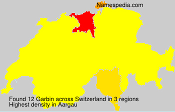 Surname Garbin in Switzerland Surname Garbin in Switzerland
