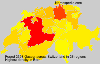 Surname Gasser in Switzerland Surname Gasser in Switzerland