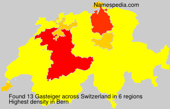 Surname Gasteiger in Switzerland Surname Gasteiger in Switzerland