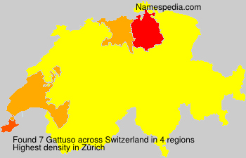 Surname Gattuso in Switzerland