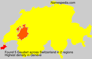 Surname Gaudart in Switzerland Surname Gaudart in Switzerland