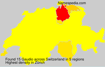 Surname Gaudio in Switzerland Surname Gaudio in Switzerland
