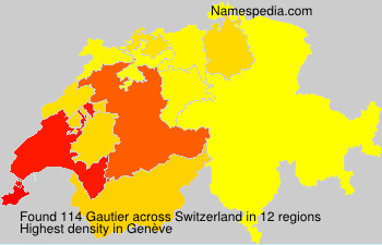 Surname Gautier in Switzerland Surname Gautier in Switzerland