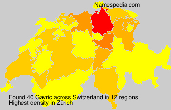 Surname Gavric in Switzerland Surname Gavric in Switzerland