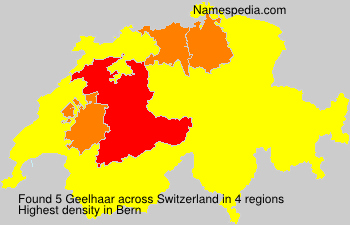 Surname Geelhaar in Switzerland Surname Geelhaar in Switzerland