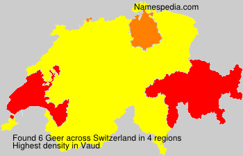 Surname Geer in Switzerland Surname Geer in Switzerland