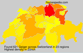 Surname Geiger in Switzerland Surname Geiger in Switzerland