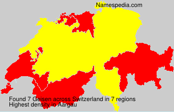 Surname Geisen in Switzerland Surname Geisen in Switzerland
