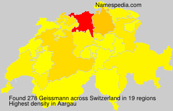Surname Geissmann in Switzerland Surname Geissmann in Switzerland
