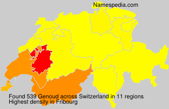 Surname Genoud in Switzerland Surname Genoud in Switzerland