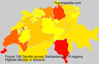 Surname Gentile in Switzerland Surname Gentile in Switzerland