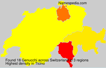 Surname Genucchi in Switzerland Surname Genucchi in Switzerland