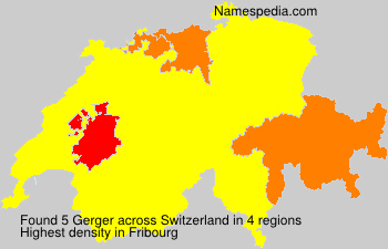 Surname Gerger in Switzerland Surname Gerger in Switzerland