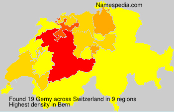 Surname Gerny in Switzerland Surname Gerny in Switzerland
