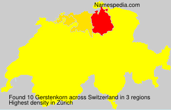 Surname Gerstenkorn in Switzerland Surname Gerstenkorn in Switzerland