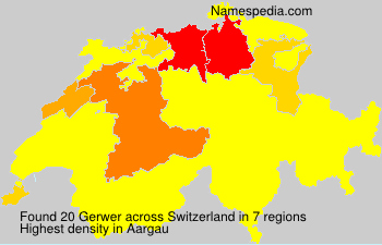 Surname Gerwer in Switzerland Surname Gerwer in Switzerland