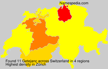 Surname Getejanc in Switzerland Surname Getejanc in Switzerland
