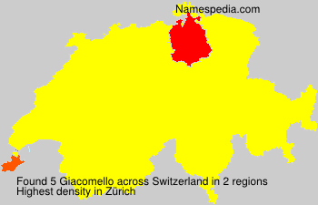 Surname Giacomello in Switzerland