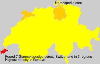 Surname Giannakopoulos in Switzerland Surname Giannakopoulos in Switzerland