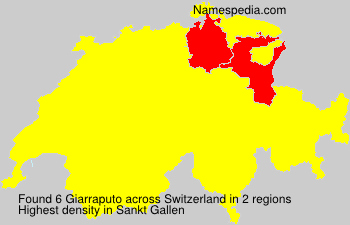 Surname Giarraputo in Switzerland Surname Giarraputo in Switzerland