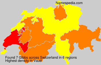 Surname Gibbs in Switzerland Surname Gibbs in Switzerland