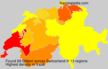 Surname Gilbert in Switzerland Surname Gilbert in Switzerland