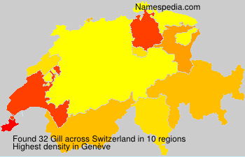 Surname Gill in Switzerland