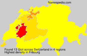 Surname Giot in Switzerland Surname Giot in Switzerland