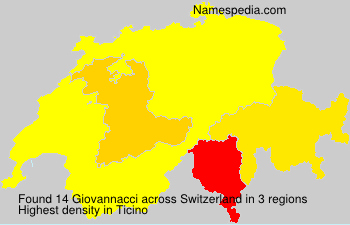 Surname Giovannacci in Switzerland Surname Giovannacci in Switzerland