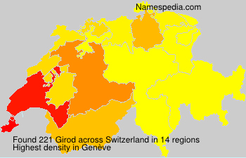 Surname Girod in Switzerland Surname Girod in Switzerland