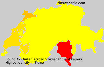 Surname Giulieri in Switzerland Surname Giulieri in Switzerland