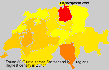 Surname Giunta in Switzerland Surname Giunta in Switzerland