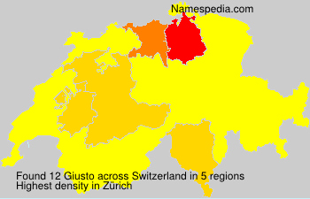 Surname Giusto in Switzerland Surname Giusto in Switzerland