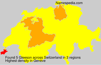 Surname Gleeson in Switzerland Surname Gleeson in Switzerland