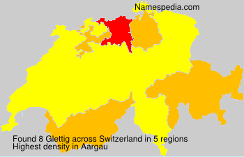 Surname Glettig in Switzerland