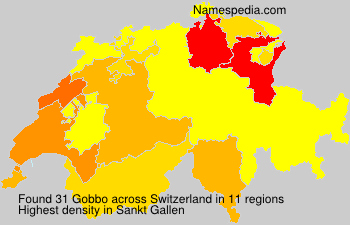 Surname Gobbo in Switzerland Surname Gobbo in Switzerland