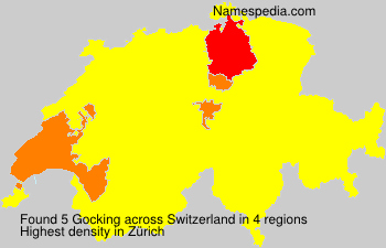 Surname Gocking in Switzerland Surname Gocking in Switzerland