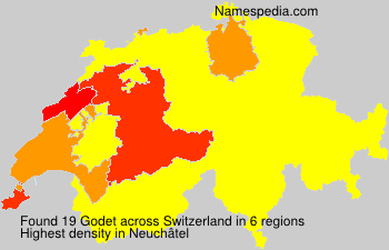 Surname Godet in Switzerland Surname Godet in Switzerland