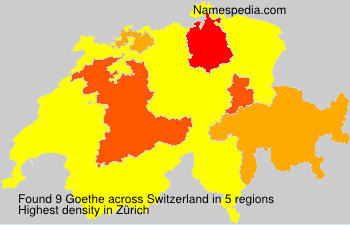 Surname Goethe in Switzerland Surname Goethe in Switzerland