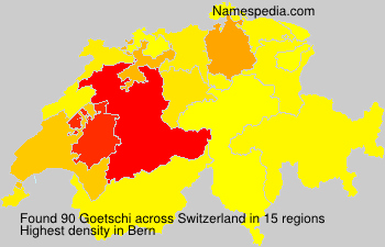 Surname Goetschi in Switzerland Surname Goetschi in Switzerland