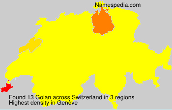 Surname Golan in Switzerland Surname Golan in Switzerland