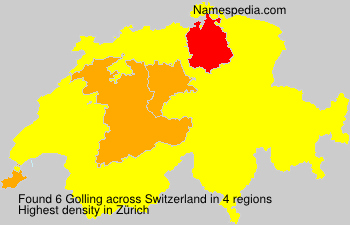 Surname Golling in Switzerland Surname Golling in Switzerland